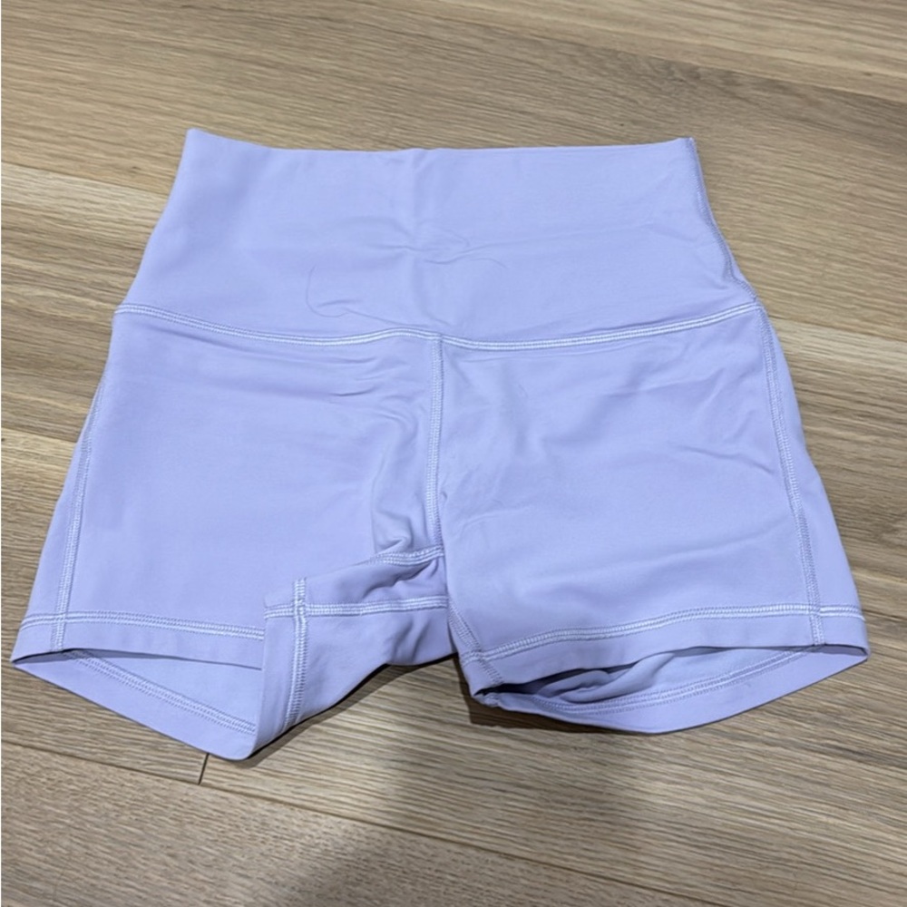 LULULEMON Lavender High-Waisted Shorts